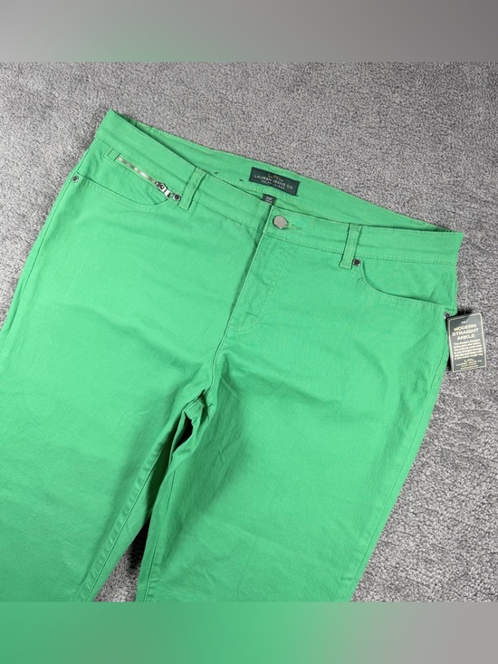 Lauren Ralph Lauren Denim - Lauren Ralph Lauren Green Modern Straight Ankle Jeans 16W NWT
